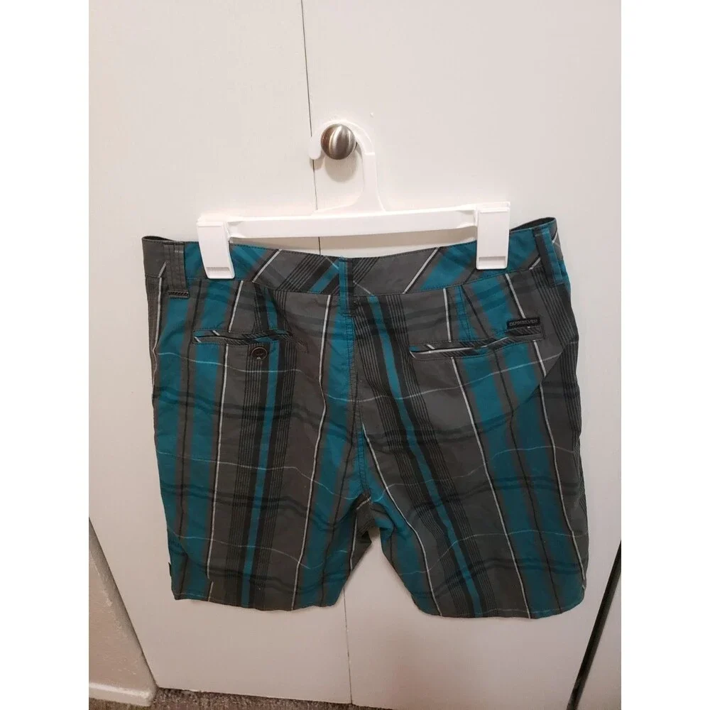 Rare sample item Quicksilver Men's 32 Walking Beach (Turquoise & Charcoal) NEW